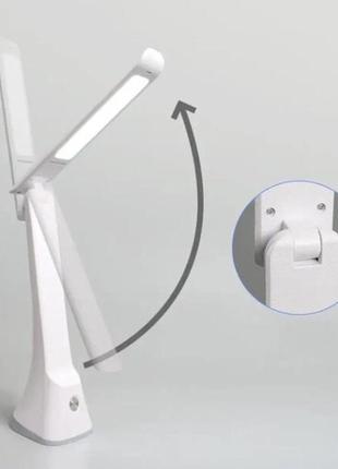 Настольная лампа с аккумулятором taigexin led tgx-l6 4.5w 350lm 6500k usb 5v, лампа для стола школьника2 фото