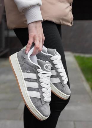 Хіт сезону! adidas campus grey white8 фото