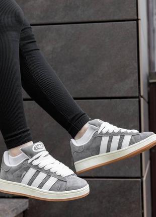 Хіт сезону! adidas campus grey white4 фото