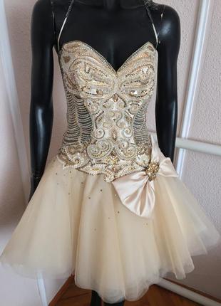 Шикарное платье вечернее на выпускной с корсетом в стиле jovani sherri hill выпуск
