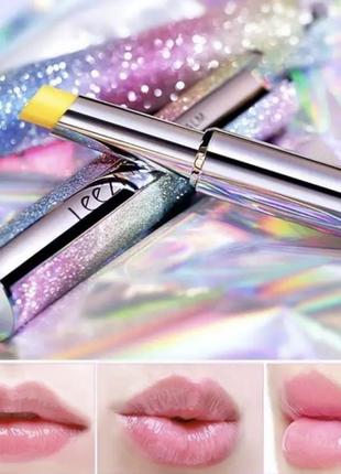 Зволожуючий захисний бальзам для губ з легким рожевим відтінком senana marina