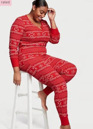 Тепленькая термо пижама victoria’s secret виктория секрет оригинал