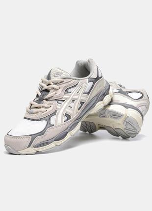 Кросівки asics gel nyc 'cream oyster grey'