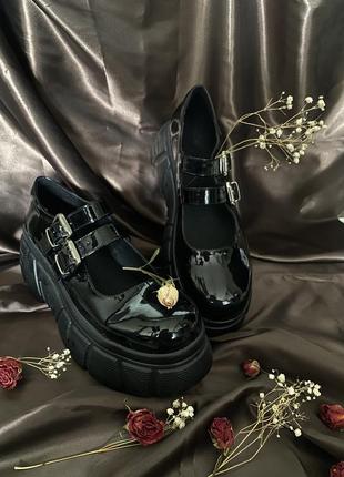 Взуття лоліта, лофери, взуття y2k, cropp2 фото