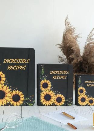 Книга для записів кулінарних рецептів "incredible recipes" а6 16,5х13см1 фото