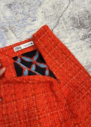 Zara спідниця міні твідова з підкладкою розмір м1 фото