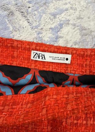 Zara спідниця міні твідова з підкладкою розмір м6 фото