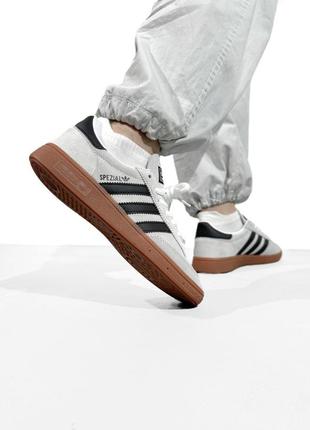 Adidas spezial grey/black/gum 362 фото