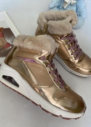 Жіночі зимові черевики,кросівки,хайтопи bulk skechers ✌🏻