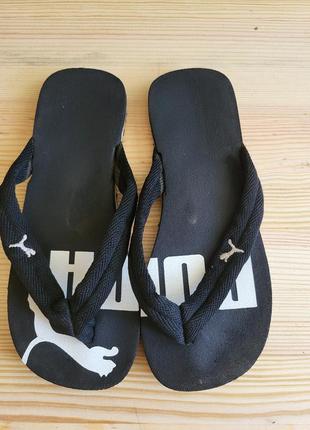 Вьетнамки детские puma черные р. 31