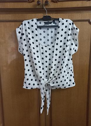 Блузка в горох dorothy perkins 2 в 1 топ блуза