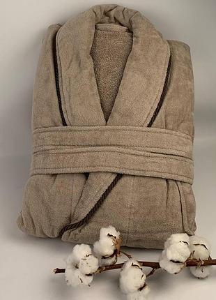 Халат cotton box beige