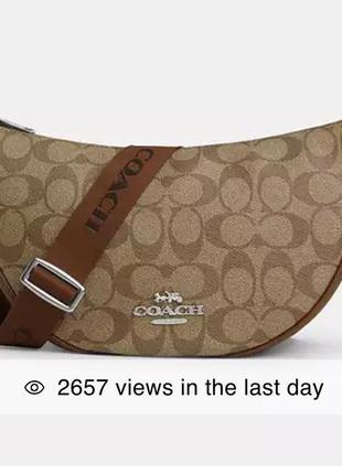 Оригінальна сумка coach pace shoulder bag in signature canvas