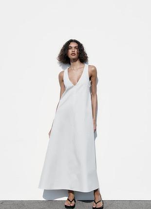 Сукня міді з вирізами zara