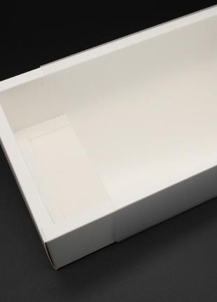 Упаковка для тортів, капкейків, пряників. колір білий. 25х15х6 см1 фото