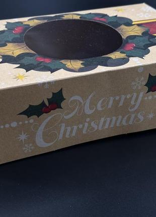 Збірні картонні коробки для подарунків. крафтовий колір. 22х14.5х7см3 фото