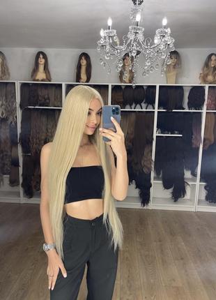 Парик🔝парик блонд 90 см на сеточке