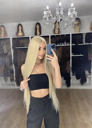 Парик🔝парик блонд 90 см на сеточке
