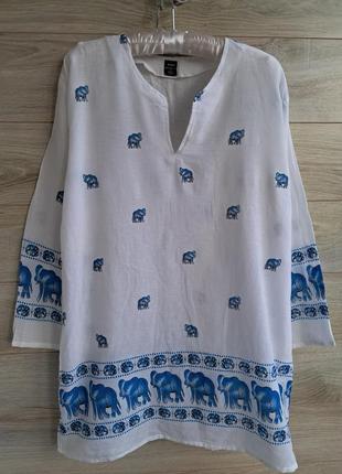 Туника хлопок батист xl