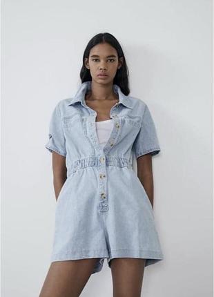 Комбінезон zara джинсовий