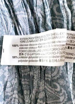 Крутые новые брюки палаццо zara с принтом пейсли,  жатка, с шортами, высокая посадка, на резинке10 фото