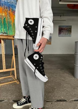 Converse lift hight black con-00282 фото