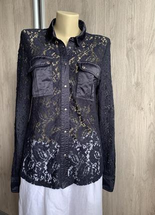 Marc cain шикарна мережива блузка