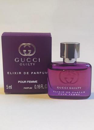 Gucci guilty elixir de perfum pour famme edp миниатюра 5 мл