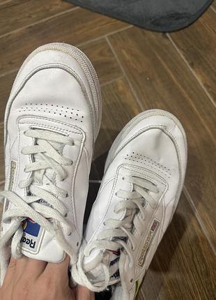 Кросівки рібок reebok 38 розмір біла шкіра, колекційні