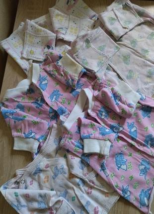 Кофточки для новонароджених в задовільному стані. 4 легенькі і 1 на байці. ціна за 5шт. 100 грн.