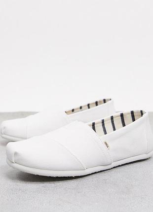 Эспадрильи Toms classic in white canvas