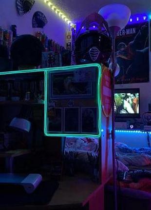 Rgb стрічка для кімнати вулиці 5 метрів, світлодіодна стрічка багатобарвна з керуванням з пульта 3528 rgb 5 м led8 фото