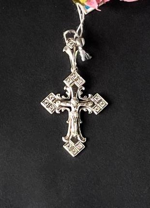 Серебряный крест для мужчины, 925 проба