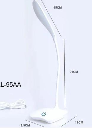 Лед светильник настольный с сенсорным выключателем, мощная яркая лампа настольная...