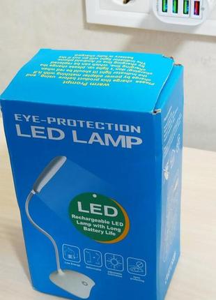 Лед светильник настольный с сенсорным выключателем, мощная яркая лампа настольная...