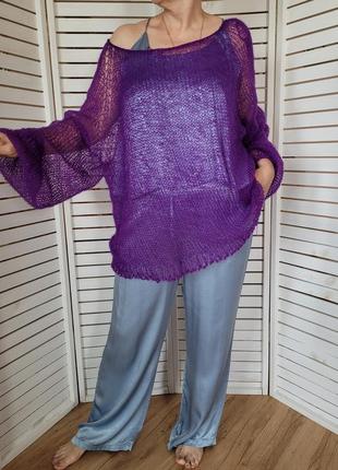 Паутинка-свитер violet