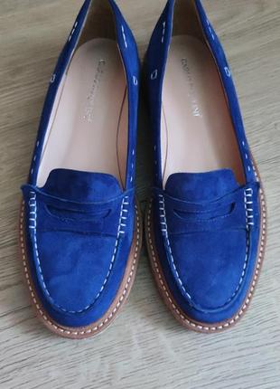 Туфлі лофери жіночі замшеві