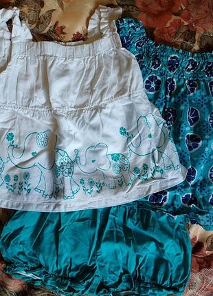 Летний невесомый костюм комплект на девочку