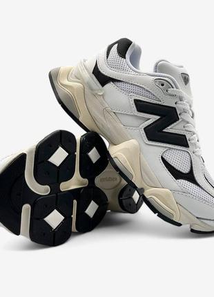 Женские кроссовки new balance 9060 white black