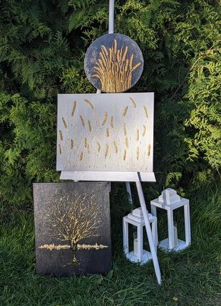 Колоски картина диаметр 30 см