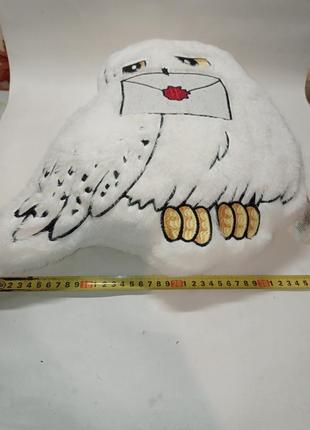 Мягкая игрушка подушка декор сова букля хедвиг гарри поттер harry potter