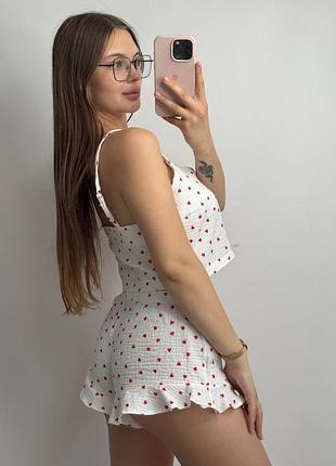 Обольстительная летняя пижама из натуральной ткани ❤️‍🔥