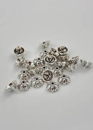 Фурнітура браслетна металева в кольорі "античне срібло" 13 мм товари для рукоділля та творчості