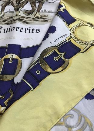 Винтажный шелковый платок hermès