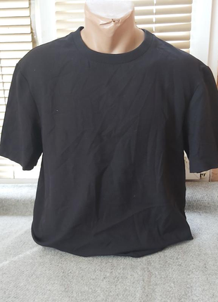 Чорна чоловіча футболка || h&m || розмір s1 фото
