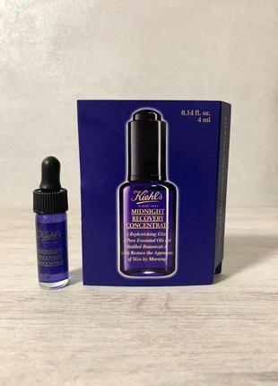 Ночной восстанавливающий концентрат для лица kiehl's midnight recovery 4 мл1 фото