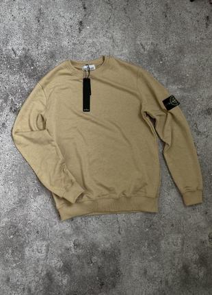 Sweatshirt світшот беж stone island crewneck xs1 фото