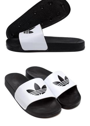 Чоловічі літні шльопанці adidas white на літо взуття *м 220-2*