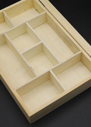 Скринька-органайзер для декупажу з замком і петлями. 30х20х5 см