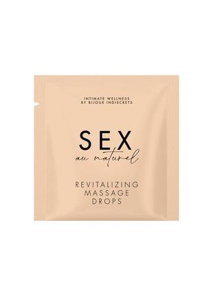 Пробник bijoux indiscrets sachette revitalizing intimate massage drops- sex au naturel (2 мл)